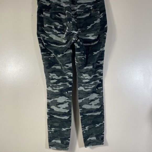 Pilcro and the Letterpress High Rise Skinny Camo Green Corduroy Pants Womens 30 - Picture 7 of 14